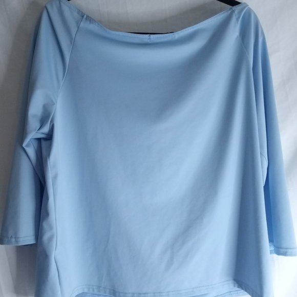 Womens 1X Yonique Blue Sky Shirt - Picture 4 of 12